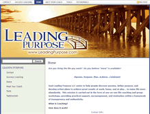 Tablet Screenshot of leadingpurpose.com